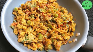 2 min breakfast EGG BHURJI  || Anda bhurji Mumbai street style Egg bhurji || Masala scrambled egg