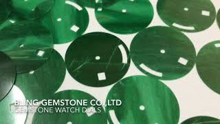 Green jade dials with 2 windows