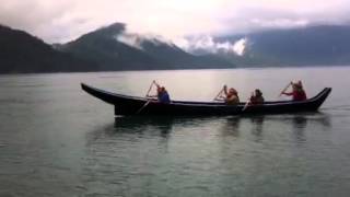 All girl crew. Paddle from Bute Inlet2013