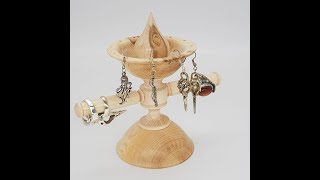 Jewellery Stand, Woodturning for beginners August challenge tutorial