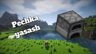 Pechka yasash | minecraftda pechka yasash | õzbek tilida |  #minecraft #õzbek #tilida