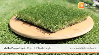 Malibu Fescue Light Artificial Turf - 79 oz, 1.5" Blade Height