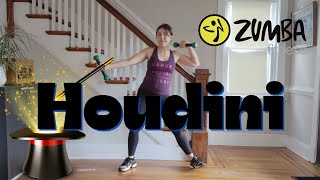 Houdini by Dua Lipa || Zumba Toning || Easy Arm Workout with Weights