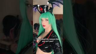 The wing flying off kills me 🤣 #morrigan #morriganaensland #darkstalkers #cosplay #moeflavor