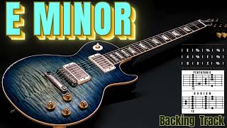 Flirty Slow Blues Rock Guitar Backing Track Jam in E Minor