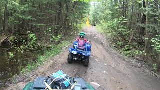 Yamaha Grizzly 90 trail riding (part 2)