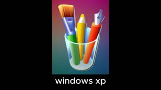 Evolution of windows paint icon