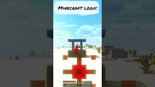 Minecraft logic  #minecraft #shorts