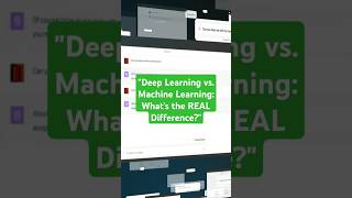 "Deep Learning vs. Machine Learning: What’s the REAL Difference?"