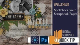 How to Spellcheck Your Scrapbook Pages