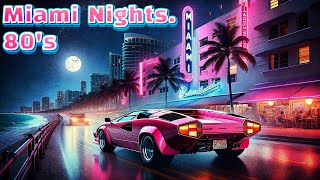 Miami Nights 80's Vibes | Chill Lofi Synthwave Mix to Unwind