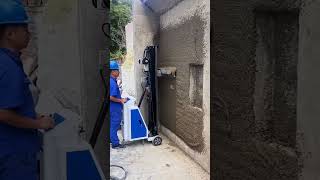 Automatic cement wall plastering machine #automobile #automachine #machine #machinefactory