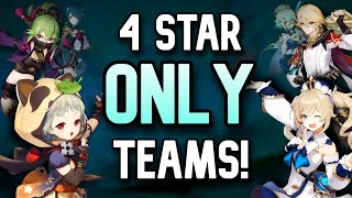 17 FUN F2P Genshin Impact Teams To Build RIGHT NOW! | 4 Star Teams | Genshin Impact Tips