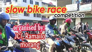 slow bike race competition organised by ramailo jaycees