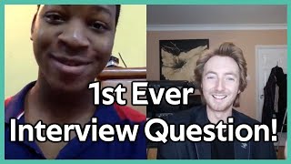 You'll Never Guess My 1st Ever Interview Question! ft. Mr Edgar #Shorts