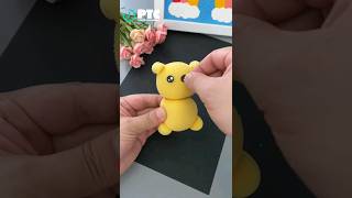 Origami Beautiful Teddy DIY || Easy teddy with foam sheet for kids 🧸🧸 #viral #trending #art #short