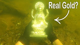 I Found a Rare Statue Underwater While Searching Drained River! VR180 (River Treasure)