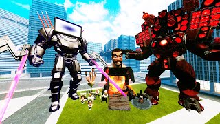 NEW SUPER UPGRADED TITAN SPEAKERMAN VS ALL SKIBIDI TOILET BOSSES In Garry's Mod!