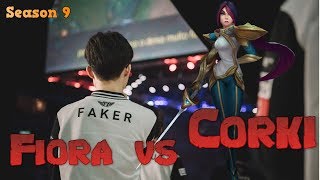 Faker - Fiora vs Corki Mid - LoL Season 9 KR Ranked | League of Legends Replays