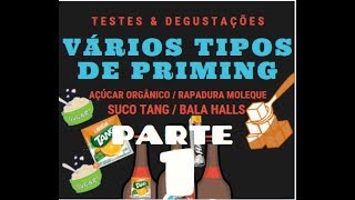 Vários Tipos Priming (Açúcar Orgânico, Rapadura, Tang e Halls )Parte1 Cerveja Artesanal Rodrigo Goya