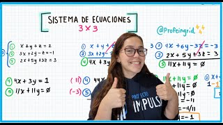 SISTEMA DE ECUACIONES 3X3 Ejemplo 3