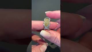 Tiffany & Co. X Diamond Ring – 18K Gold & Sparkling Diamonds