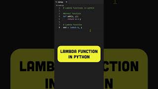 Lambda Functions in Python