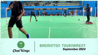 Men's Singles Match 4 | Chai Kings 3rd Badminton Tournament  #chennai i