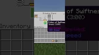 How To Brew Swiftness II Splash Potions In Minecraft #Shorts