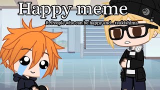 Happy meme (ft. happy People and.. Tsukishima) |Gacha Haikyuu skit| |new year special!!|