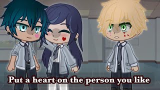 Put a heart on the face of the person you like ✨❤️ (MLB) || AU ||