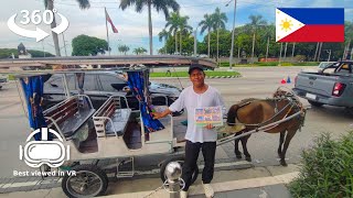 Horse Carriage Ride Around Rizal Park Luneta: 360 VR Tour | July 2024 | Insta360 X4