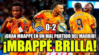 ⭐️ ¡MBAPPÉ BRILLA! GOL Y MVP EN UN MAL PARTIDO DEL MADRID | VINI METE GOL Y FUERZA UN PENALTI