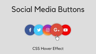 Overlap Social Media Icons using HTML CSS