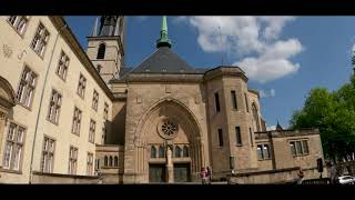 Luxembourg City Street View Walking Tour - 4K