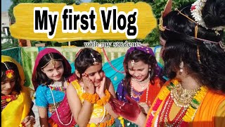 My First Vlog | with my students | Behind The scene of Janmashtami special dance | Kritika Parashar