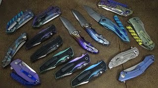 Zt0055 ZT0393, ZT462, ZT0801, ZT0920 Reate Torrent custom anodized by Jeff Perkins of JD Cutlery