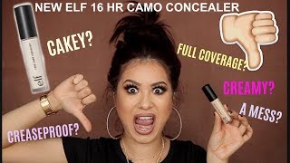 NEW ELF CAMO 16HR CONCEALER REVIEW + DEMO | TANIAXO