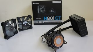 CORSAIR H80i GT Install, build, benchmark, test, i7 6700K overclock