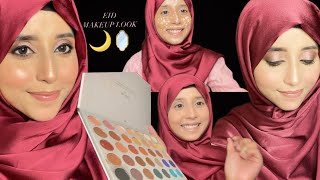 Eid Makeup look💄🌙/ Foxy eyes / nude lip 🪞♥️