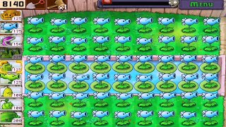 Best Strategy Plants vs Zombies Mod | Shot Down Snow Pea - Day Survival