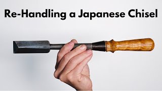 How To Re-Handle a Chisel | Japanese Chisel | Wood Turning