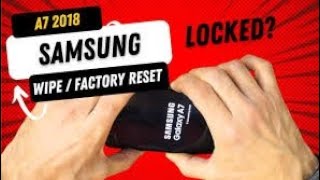 How to hard reset Samsung Galaxy a7 2018||How to format all data on Samsung a7 2018