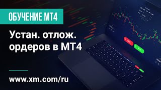 XM.COM - Обуч. MT4 - Устан. отлож. ордеров в MT4