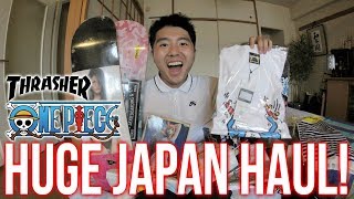 HUGE JAPAN SHOPPING HAUL! Thrasher, One Piece, Anime, Skateboards, Pokemon, Naruto, & MORE!