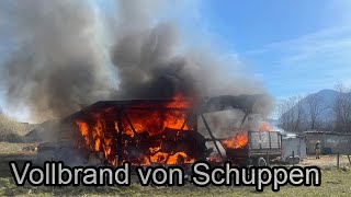 Vollbrand von Schuppen in Niederbreitenbach