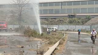 watter pipe damage in rourkela