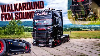 WALKAROUND & SOUND: Scania 580S V8 'Black Envy' // *FKM Sound & Tuning*