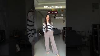 Fit check for office #youtubeshorts #outfitideas #officeoutfit e