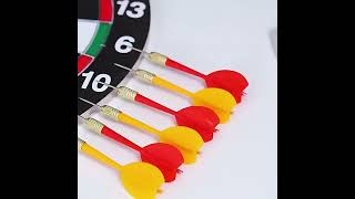 Double Sides Dart Board Set Paper FlockingClassic Style Dartboard with 6pcs Darts for  party game